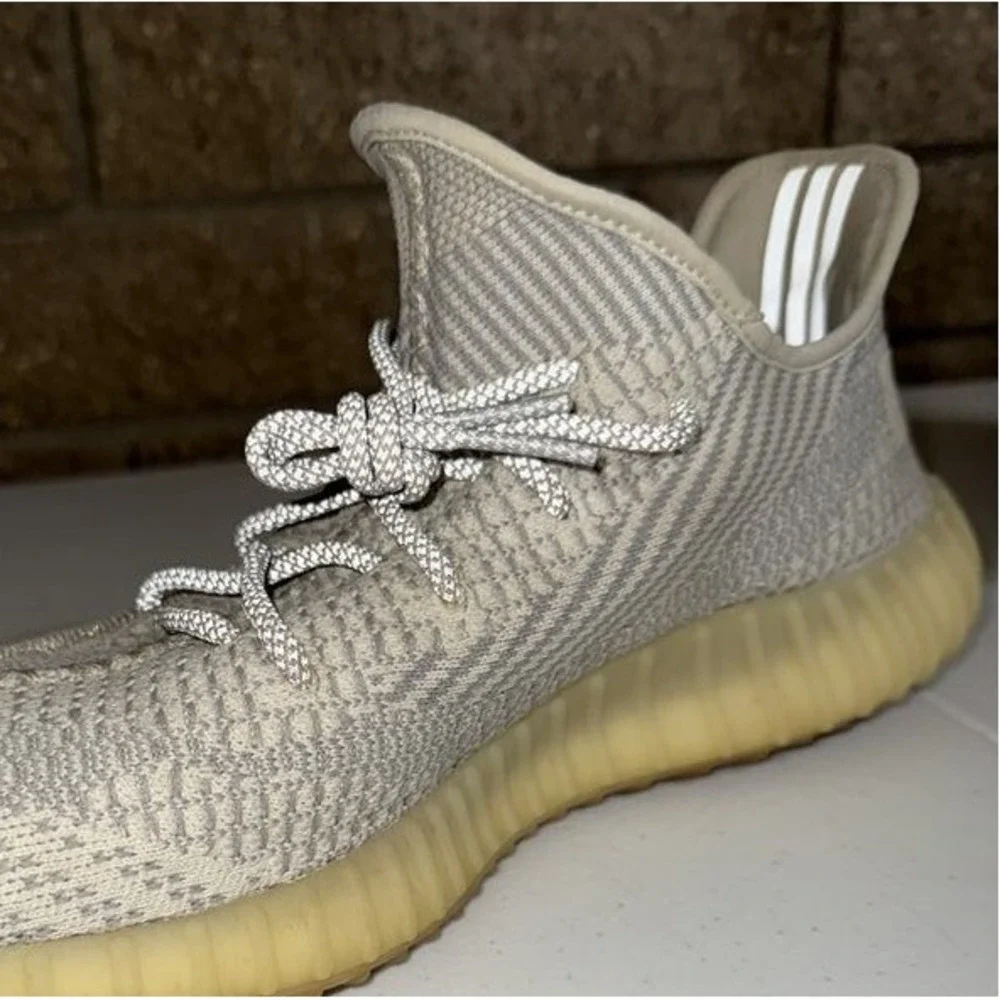 YEEZY Boost Shoes Mens 14 Beige 350 V2 Lundmark Adidas‎ Reflective Laces FU9161